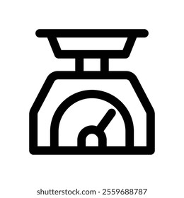 Weighing Sale icon. vector line icon for your website, mobile, presentation, and logo design.