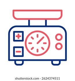 Wichtungsskalensymbolelement für Design