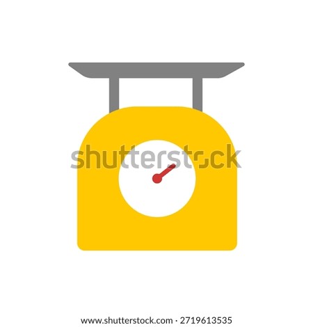 Weighing scale icon isolated on white background.