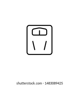 ilustración vectorial de icono de escala de pesaje