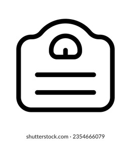 Weighing Scale Icon Vector Symbol Design Illustration
