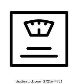 Ilustración de diseño de símbolo de Vector de icono de escala de pesaje