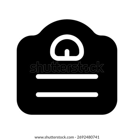 Weighing Scale Icon Vector Symbol Design Illustration
