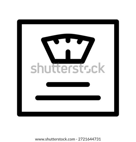 Weighing Scale Icon Vector Symbol Design Illustration