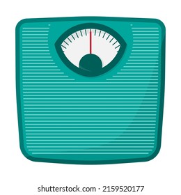 Weighing scale isolated. Floor weight scale. Scale icon. Vector illustration.