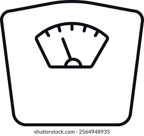 Weighing scale machine icon. Fitness signs and symbols.