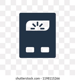 Weighing scale vector icon isolated on transparent background, Weighing scale transparency concept can be used web and mobile