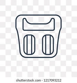 Weighing scale vector outline icon isolated on transparent background, high quality linear Weighing scale transparency concept can be used web and mobile