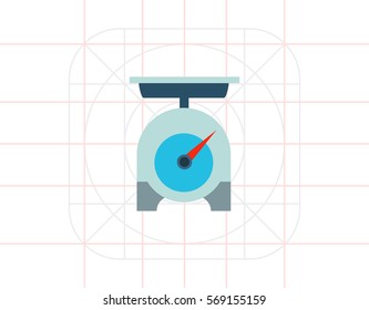 Weighing scales icon