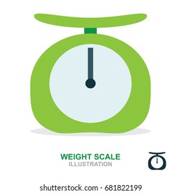 Weighing scales icon on white background. Weighing scales sign.