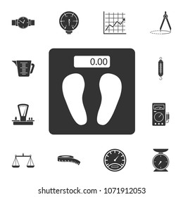 weighing scales icon. Simple element illustration. weighing scales symbol design from Measuring collection set. Can be used in web and mobile on white background