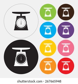 Weighing scales icon - Vector