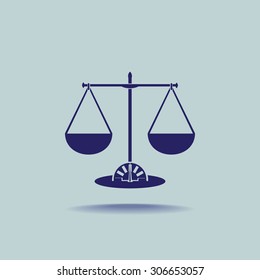 Weighing scales icon - Vector