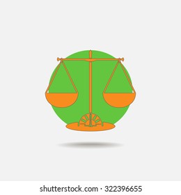 Weighing scales icon - Vector