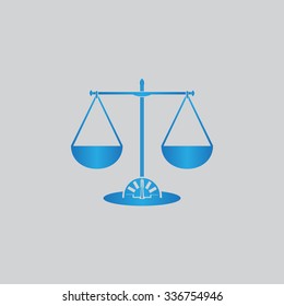 Weighing scales icon - Vector