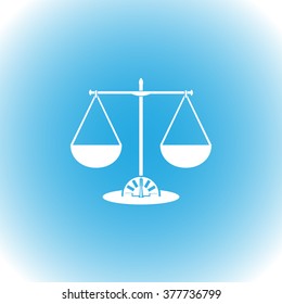 Weighing scales icon - Vector