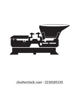 weighing vector icon illustration template design