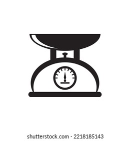 weighing vector icon illustration template design