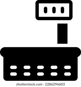weighing Vector illustration on a transparent background. Premium quality symmbols. Glyphs vector icons for concept and graphic design.