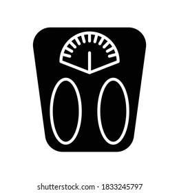 Weighing Weight Machine glyph icon