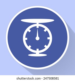 Weighing-machine vector icon