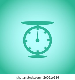 Weighing-machine vector icon