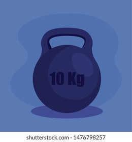 weight activity over purple background