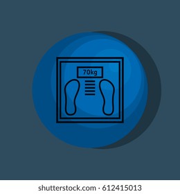 weight balance isolated icon