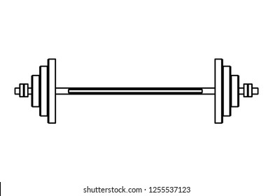 weight barbell cartoon