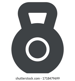  weight black icon on white background