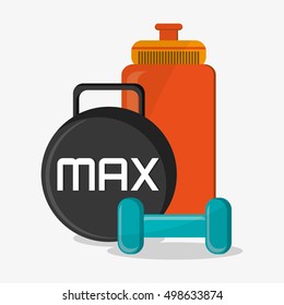 Weight bottle and fitness design