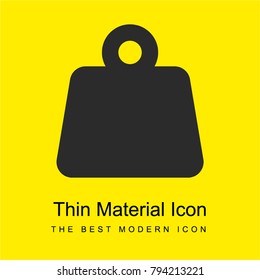 Weight bright yellow material minimal icon or logo design