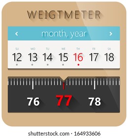 Weight calendar