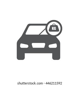 Weight car icon 