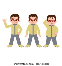 Weight change of male