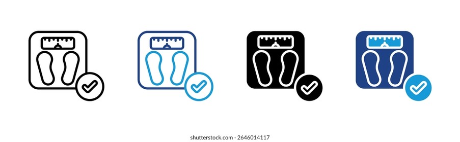 Weight Check Icon Element For Design