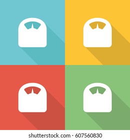 Weight Control Flat Icon Concept