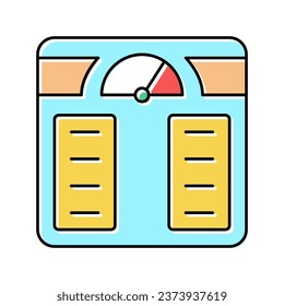 vector de icono de control de peso. signo de control de peso. ilustración de símbolo aislado