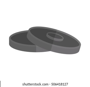 weight equipment gym isolated icon vector illustration design