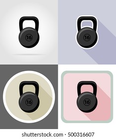 weight flat icons vector illustration isolated on background