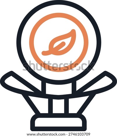 Weight Gain Diet Line Due Icon Design
