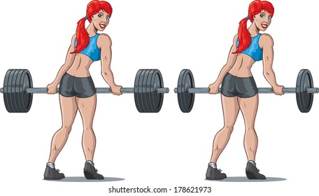 Weight Girl Stock Vector (royalty Free) 178621973 