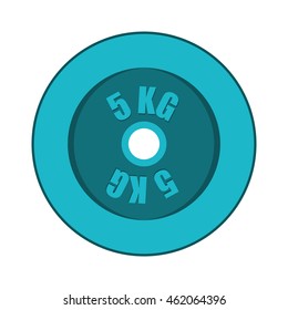 weight gym equipment icon vector illustration design