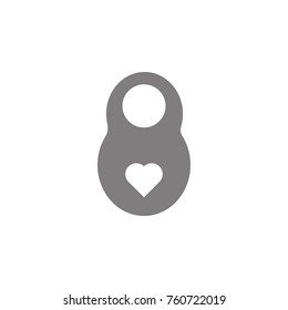 weight with heart icon. Web element. Premium quality graphic design. Signs symbols collection, simple icon for websites, web design, mobile app, info graphics on white background