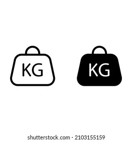 Icono de peso para aplicaciones y sitios web