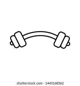 Weight icon  ,barbell icon vector