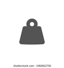 Icono de peso Gráfico vectorial negro y blanco
