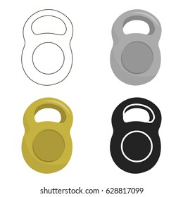 Weight icon cartoon. Single sport icon from the big fitness, healthy, workout cartoon.