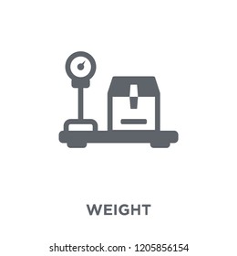 Weight icon. Weight design concept from Delivery and logistic collection. Simple element vector illustration on white background.