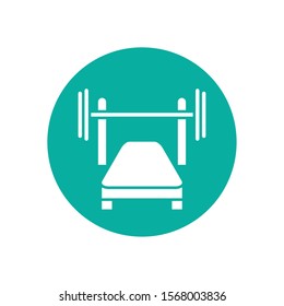 weight icon design, Gym healthy lifestyle fitness bodybuilding bodycare activity exercise and diet theme Vector illustration